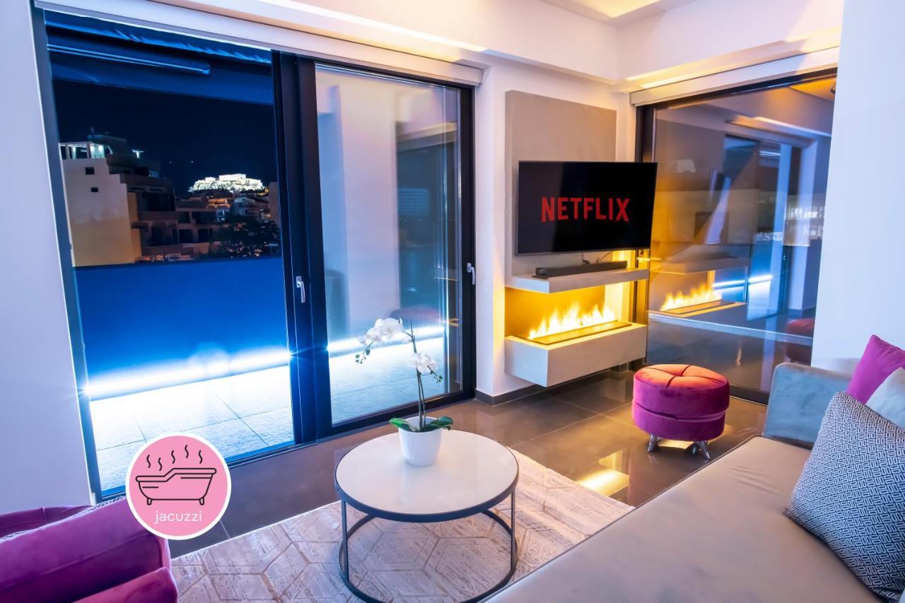 Luxury Penthouse With Acropolis View And Jacuzzi Apartment Athens Exterior photo